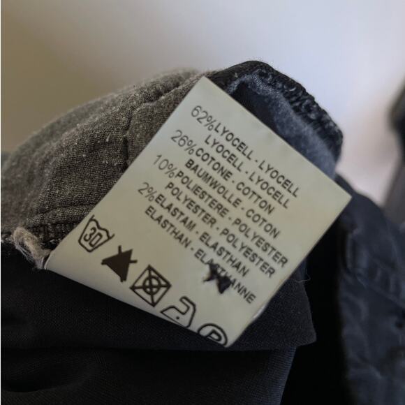 Transit Par Such Black Lyocell Trouser Pants - Picture 4 of 4